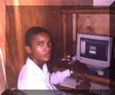 Okechukwu working on the youth star website