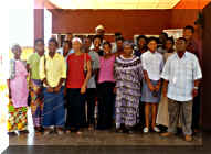 Some Youth Star members with patrons at a charity home (2001)
