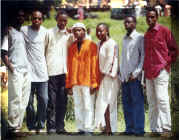 From L to R:  Omeiza, Ade, Bolaji, Joseph, Lydia, Jude and Seun in school